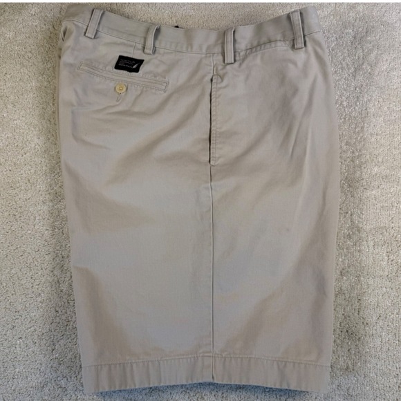 Nautica Clipper Relaxed Fit Beige Men's Shorts, Size 38W, Cotton Casual - Picture 1 of 9